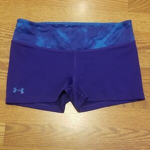 Under Armour Women's Blue and Purple Athletic Shorts